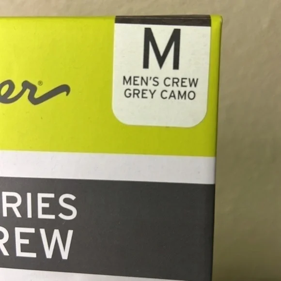 NEW Eddie Bauer Performance Series Gray Camo Heavyweight Warmth Crewneck SM & MD - Picture 5 of 8